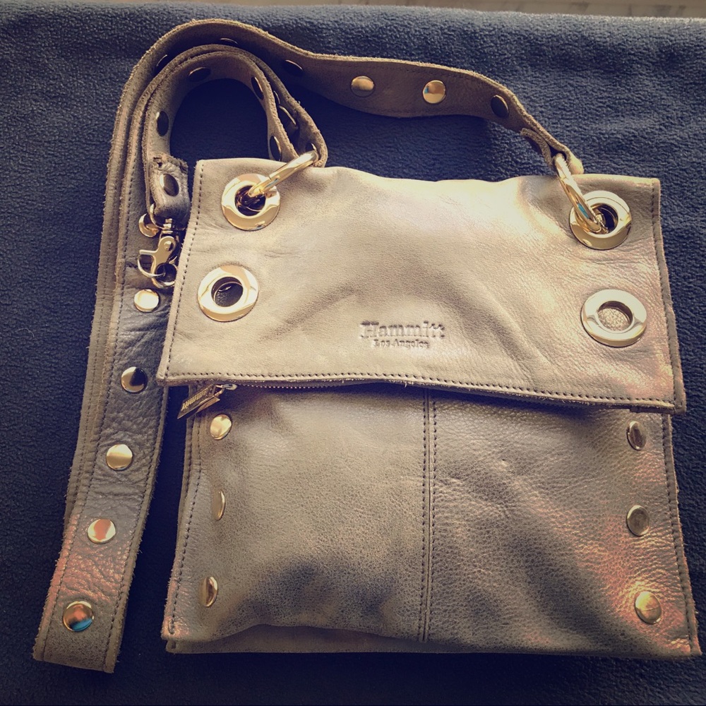Hammitt LA Montana MED Shoulder bag Pewter w/gold
